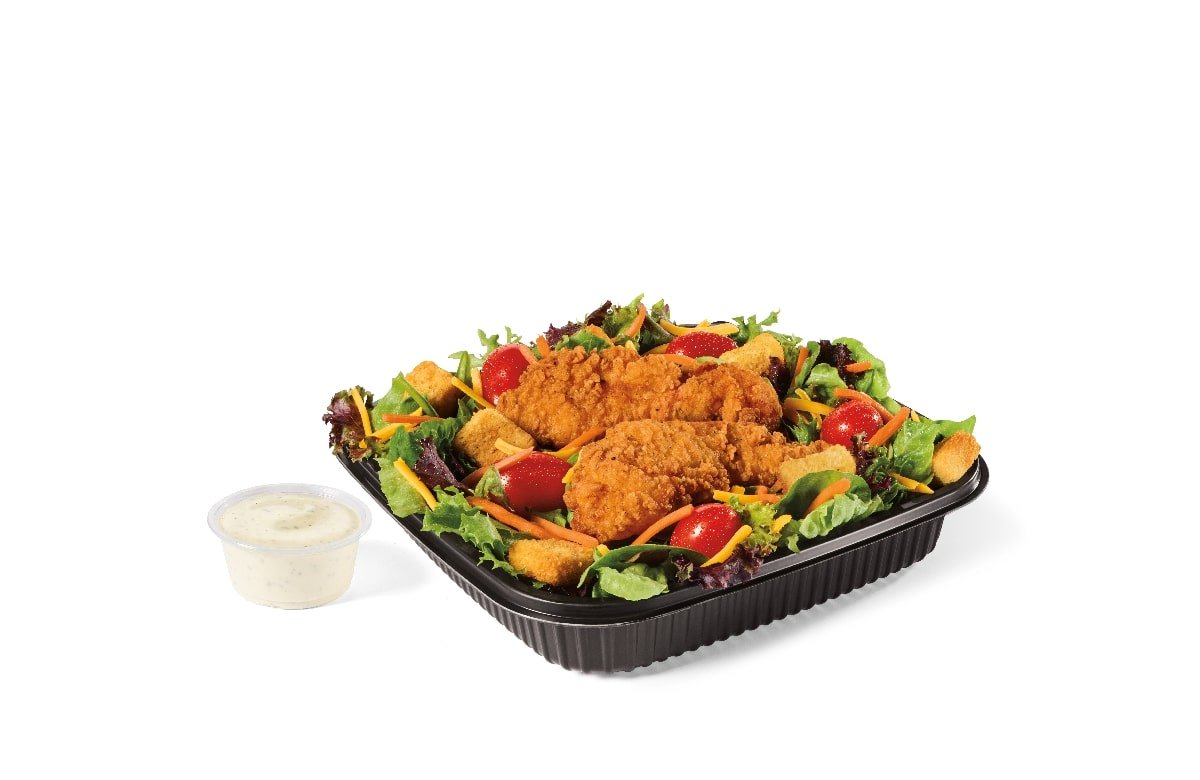 Garden Salad w/ Crispy Chicken